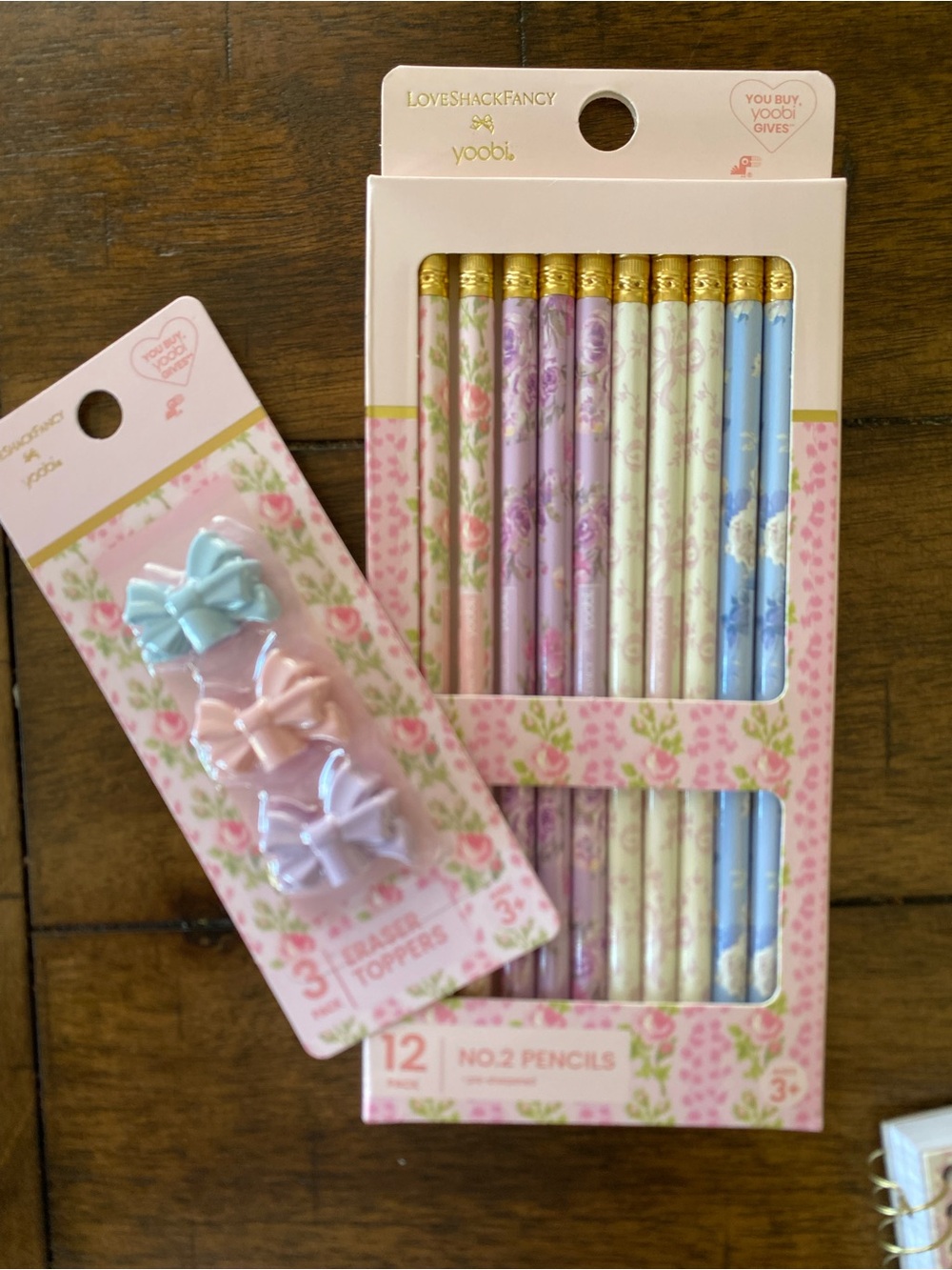 Loveshack Fancy Notebooks with Pencils & Erasers - Picture 4 of 5